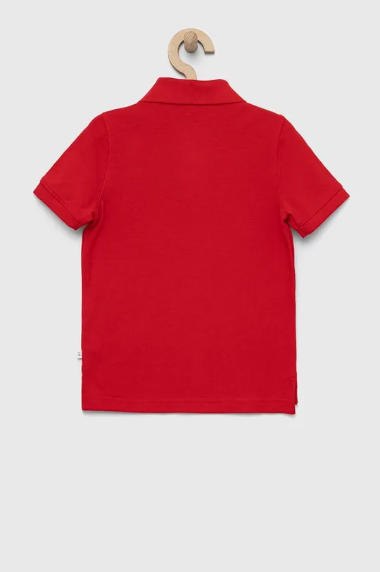 Παιδικά βαμβακερά μπλουζάκια πόλο GAP κόκκινο