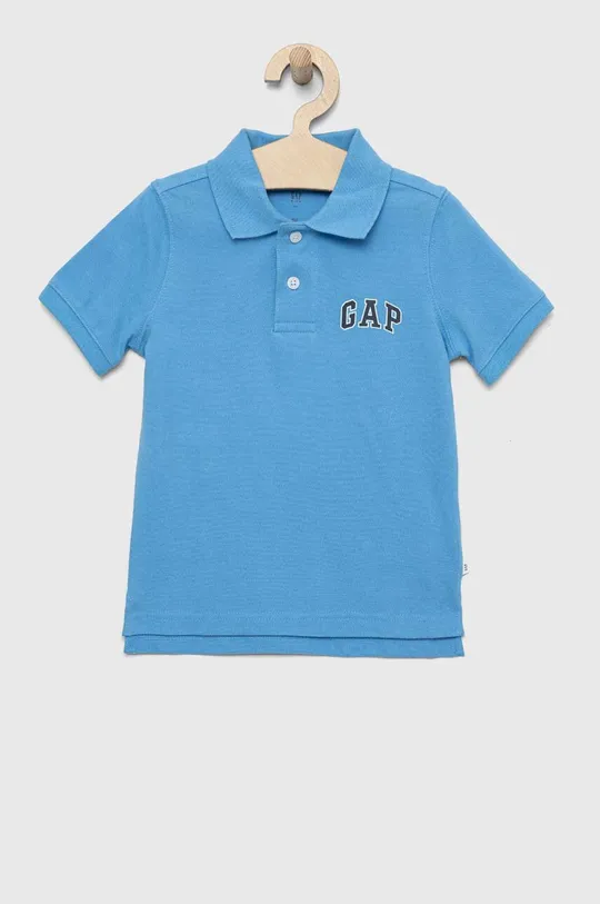 μπλε Παιδικά βαμβακερά μπλουζάκια πόλο GAP Για αγόρια