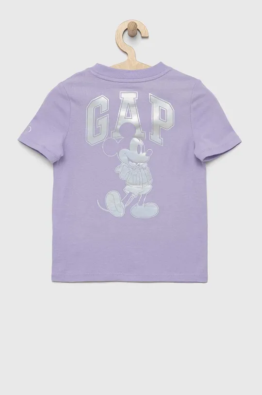Detské bavlnené tričko GAP x Disney fialová