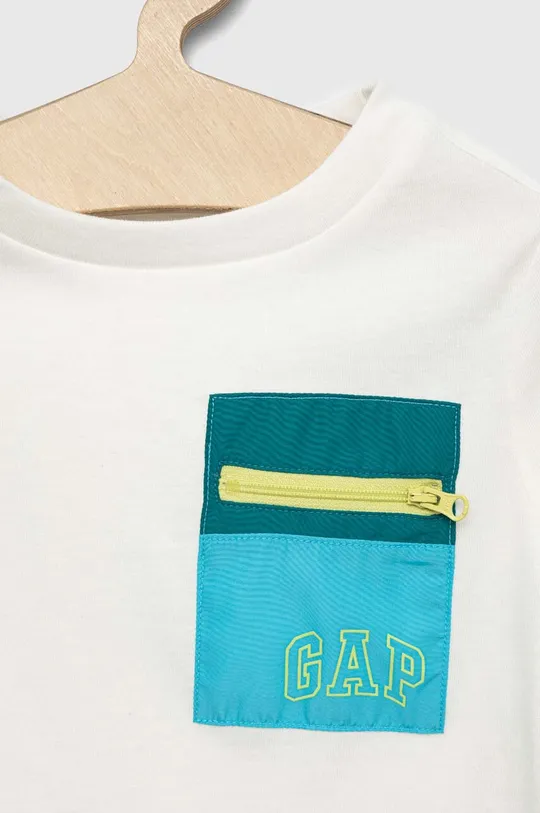 Detské bavlnené tričko GAP  100 % Bavlna