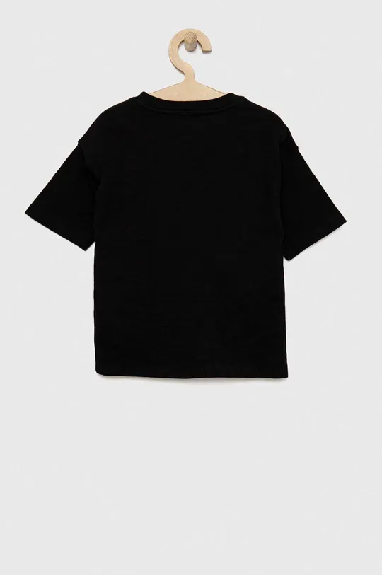 Dječja pamučna majica kratkih rukava GAP crna