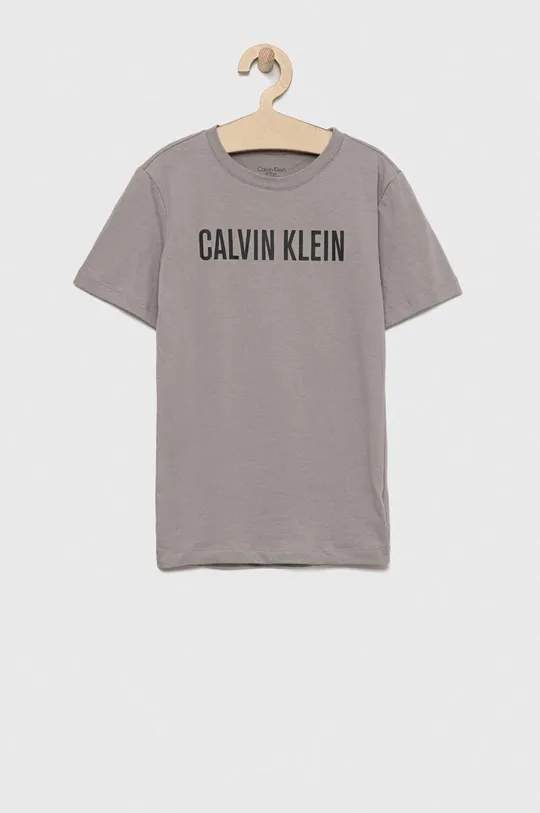 Παιδικό βαμβακερό μπλουζάκι Calvin Klein Underwear 2-pack μπλε