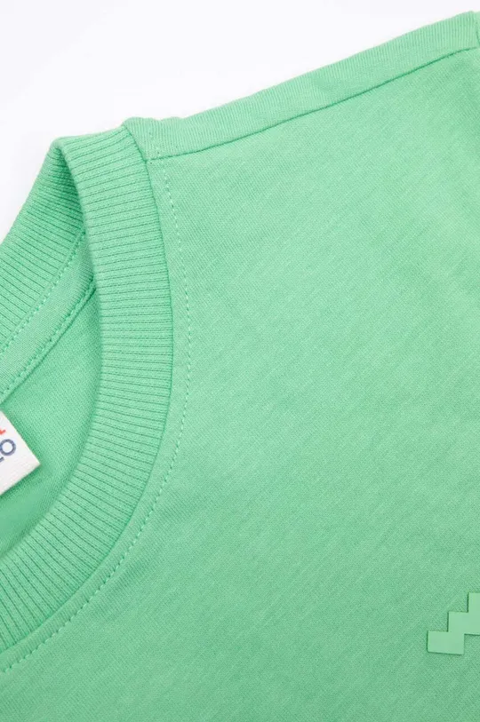 zelená Detské bavlnené tričko Coccodrillo