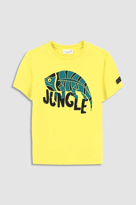 κίτρινο Παιδικό βαμβακερό μπλουζάκι Coccodrillo Για αγόρια