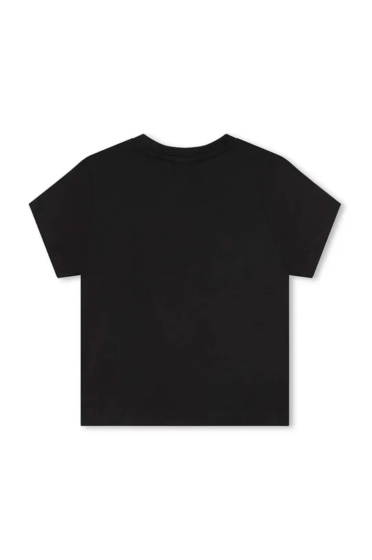Otroška bombažna kratka majica BOSS črna