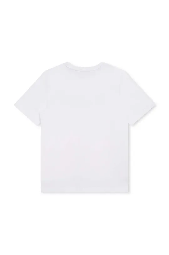 Otroška bombažna kratka majica BOSS bela