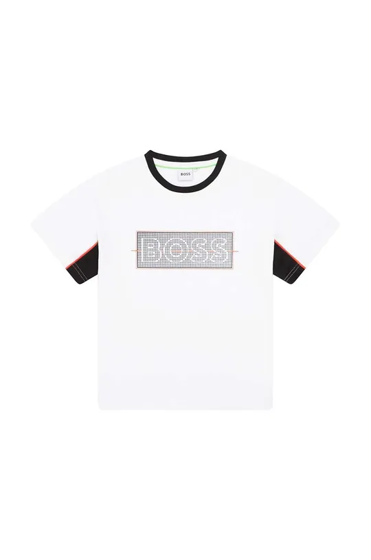 Παιδικό μπλουζάκι BOSS λευκό