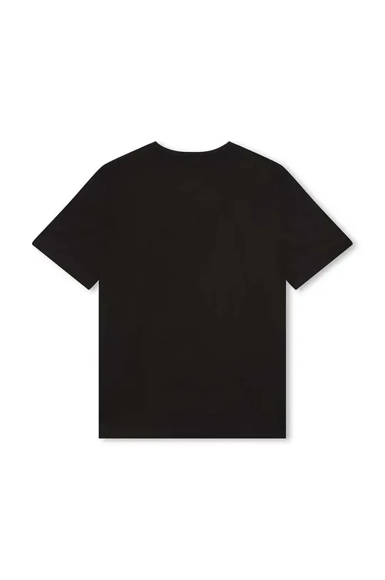 Dječja pamučna majica kratkih rukava BOSS crna