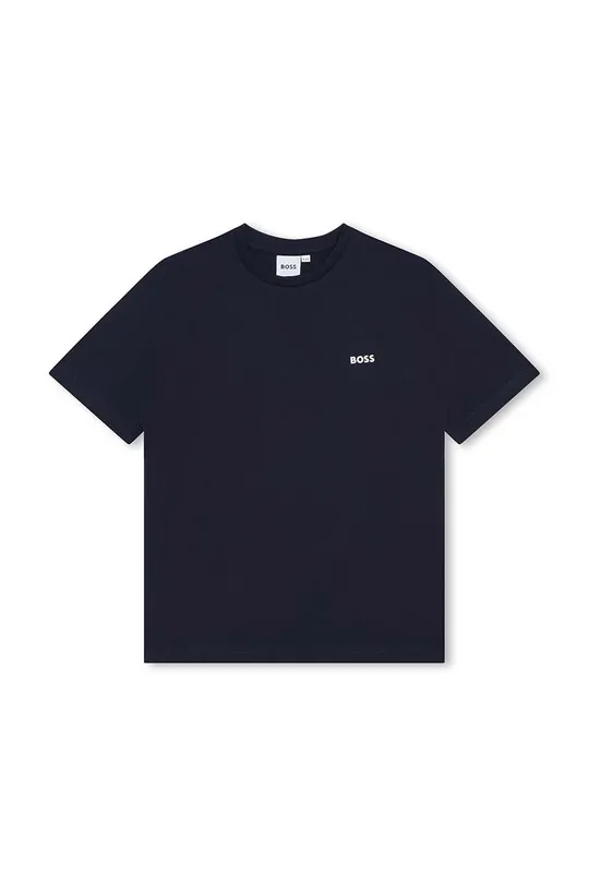 blu navy BOSS t-shirt in cotone per bambini Ragazzi