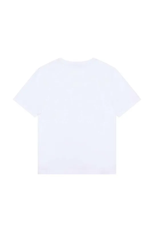 Detské bavlnené tričko BOSS biela