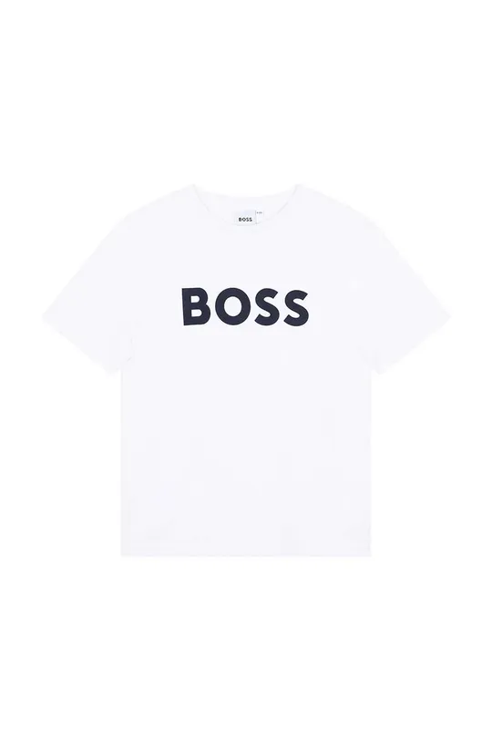 Дитяча бавовняна футболка BOSS  Основний матеріал: 100% Бавовна Резинка: 95% Бавовна, 5% Еластан