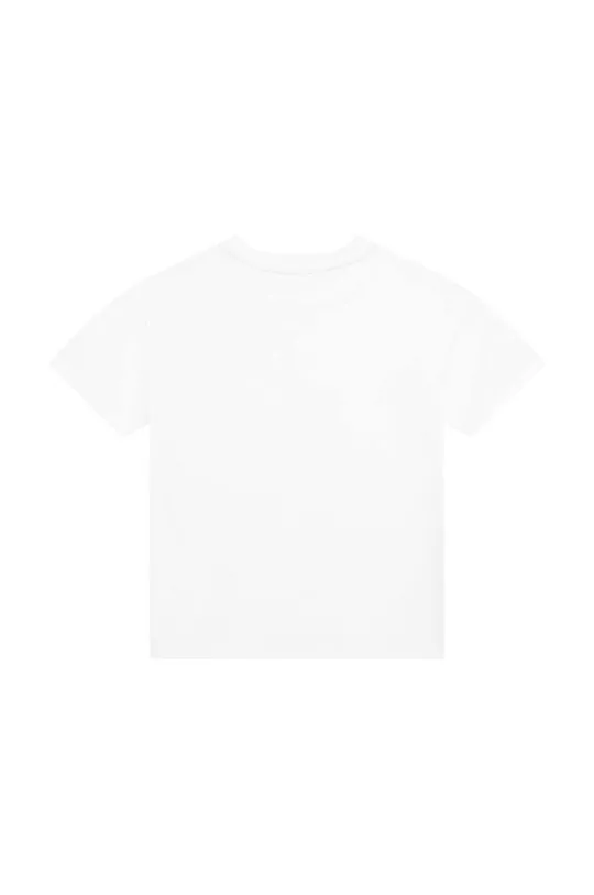Otroška bombažna kratka majica Kenzo Kids bela