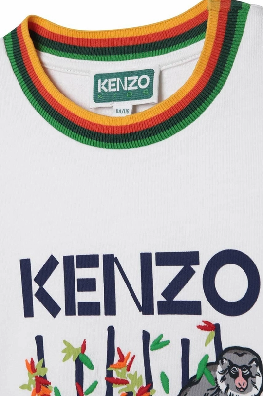 fehér Kenzo Kids gyerek pamut póló