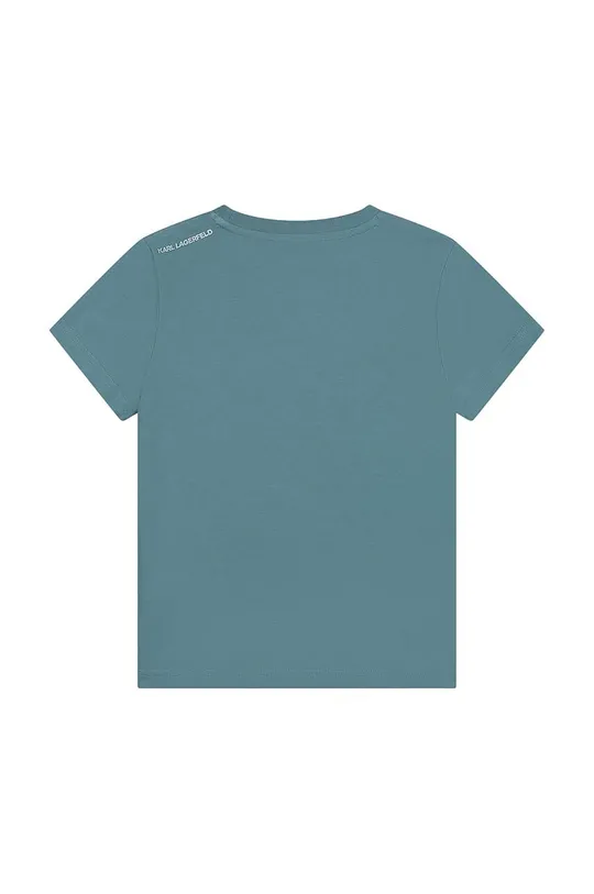 Karl Lagerfeld t-shirt bawełniany dziecięcy zielony