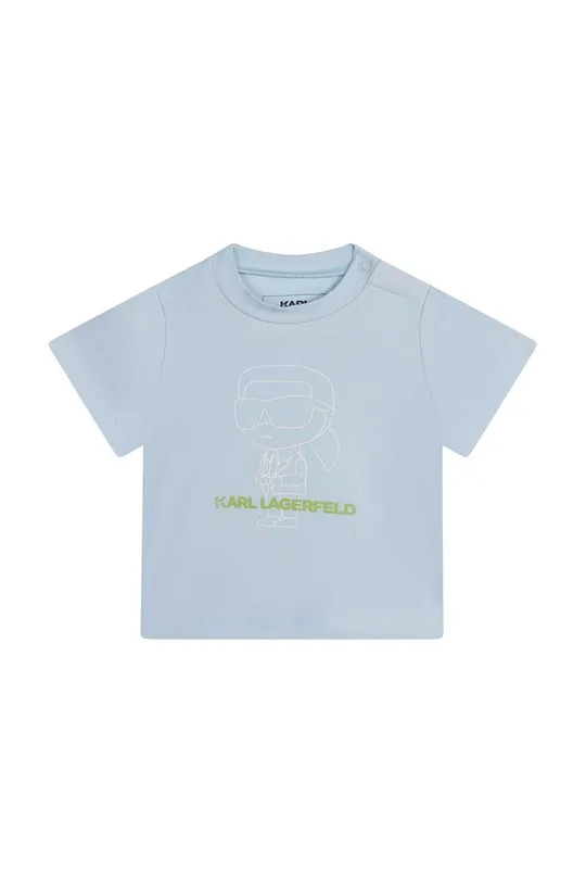 niebieski Karl Lagerfeld t-shirt dziecięcy Chłopięcy