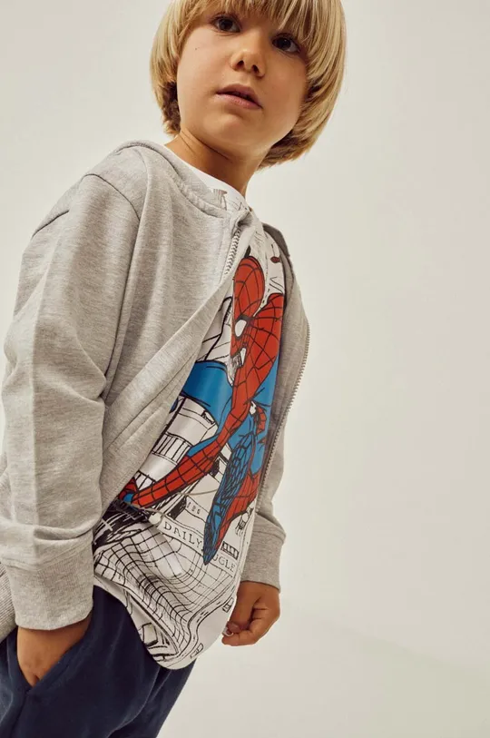 biela Detské bavlnené tričko zippy x Spiderman Chlapčenský