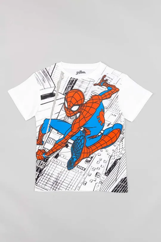 Детская хлопковая футболка zippy x Spiderman белый