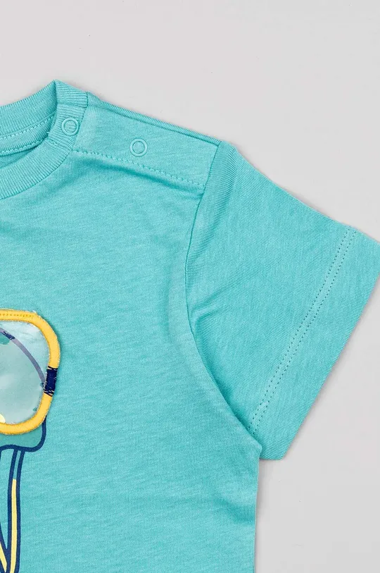 блакитний Бавовняна футболка для немовлят zippy
