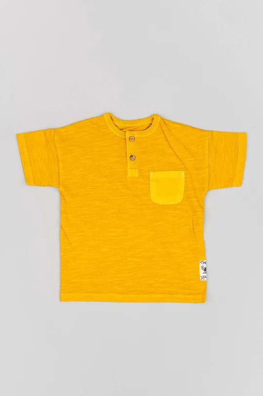oranžna Otroška bombažna kratka majica zippy Fantovski