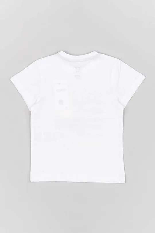 zippy t-shirt bawełniany niemowlęcy biały