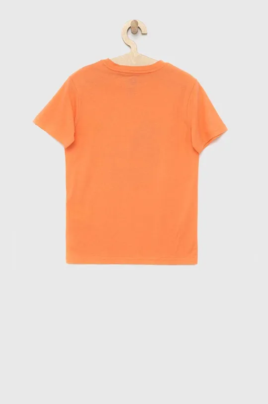 Παιδικό βαμβακερό μπλουζάκι Quiksilver πορτοκαλί