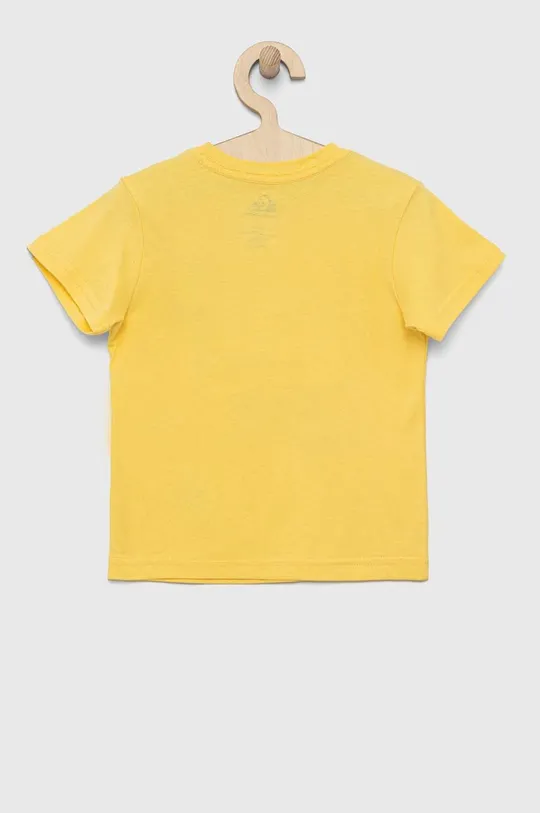 Παιδικό βαμβακερό μπλουζάκι Quiksilver κίτρινο