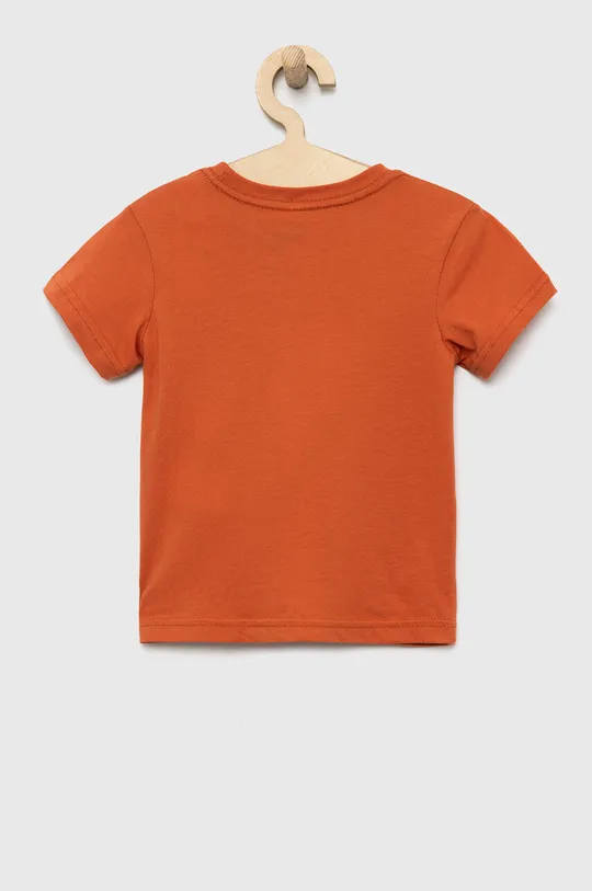 Dječja pamučna majica kratkih rukava Quiksilver narančasta