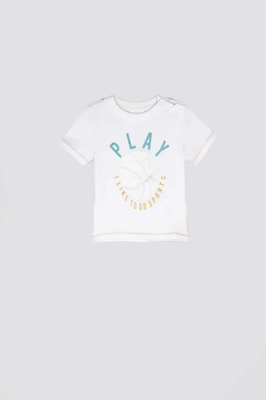белый Детская хлопковая футболка Coccodrillo Для мальчиков