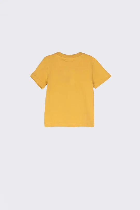 Otroška bombažna kratka majica Coccodrillo rumena