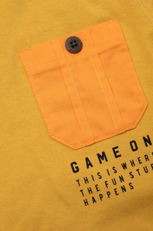 giallo Coccodrillo t-shirt in cotone per bambini