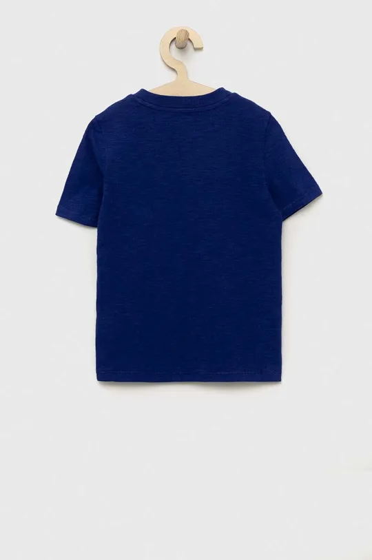 Дитяча бавовняна футболка GAP темно-синій