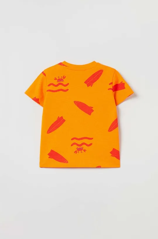 Μωρό βαμβακερό μπλουζάκι OVS πορτοκαλί
