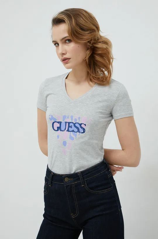 siva Kratka majica Guess Ženski