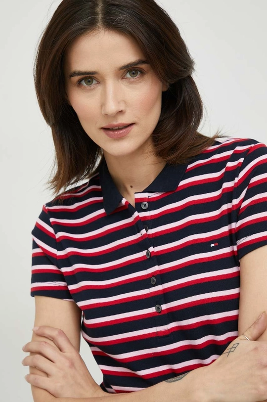 czerwony Tommy Hilfiger polo