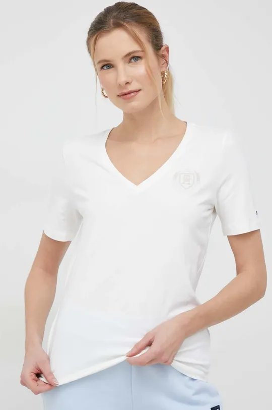 bijela Majica kratkih rukava Tommy Hilfiger Ženski