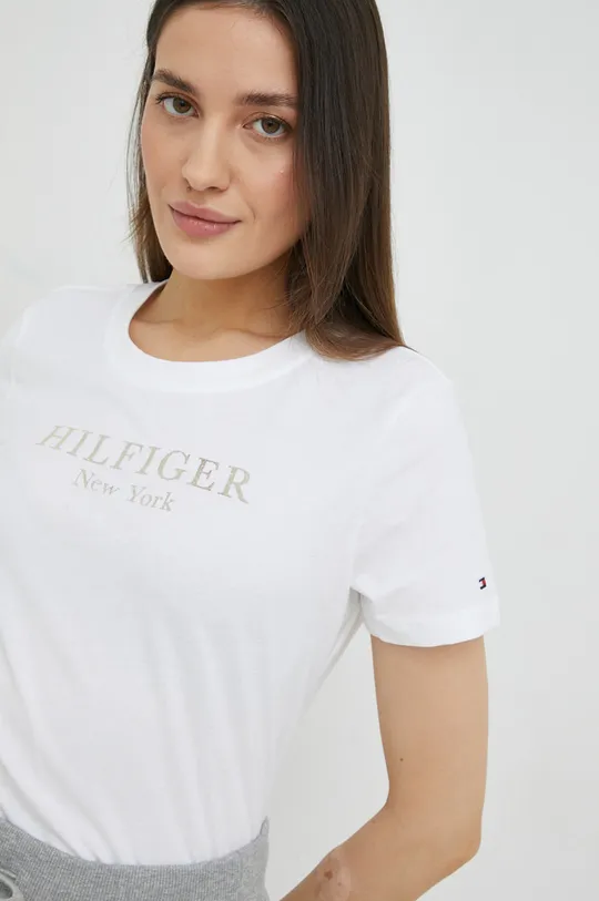 Bavlněné tričko Tommy Hilfiger  100 % Bavlna