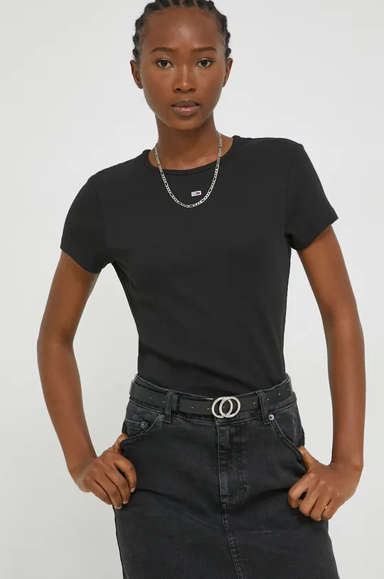 μαύρο Μπλουζάκι Tommy Jeans Γυναικεία