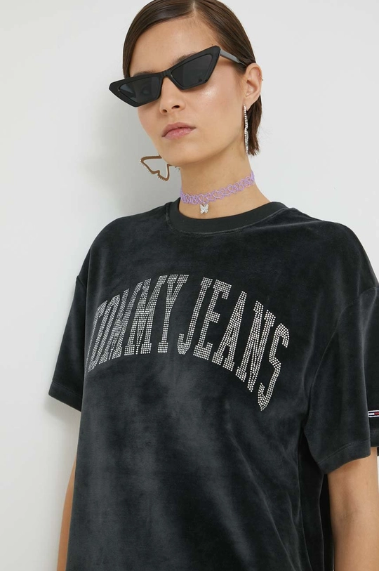 μαύρο Μπλουζάκι Tommy Jeans