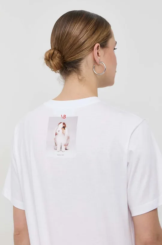 biały Victoria Beckham t-shirt bawełniany Damski