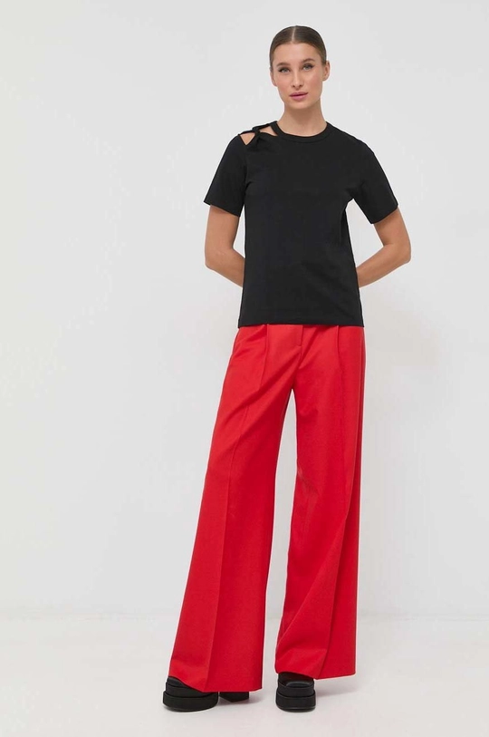 Victoria Beckham t-shirt fekete