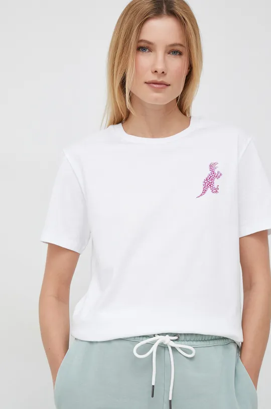 Βαμβακερό μπλουζάκι PS Paul Smith x Dino λευκό