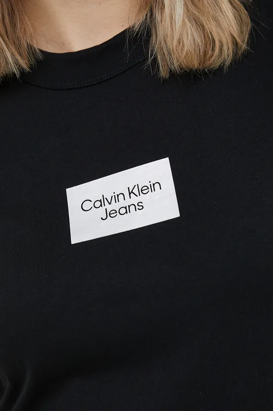 Βαμβακερό μπλουζάκι Calvin Klein Jeans Γυναικεία