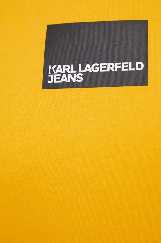 sárga Karl Lagerfeld Jeans pamut póló