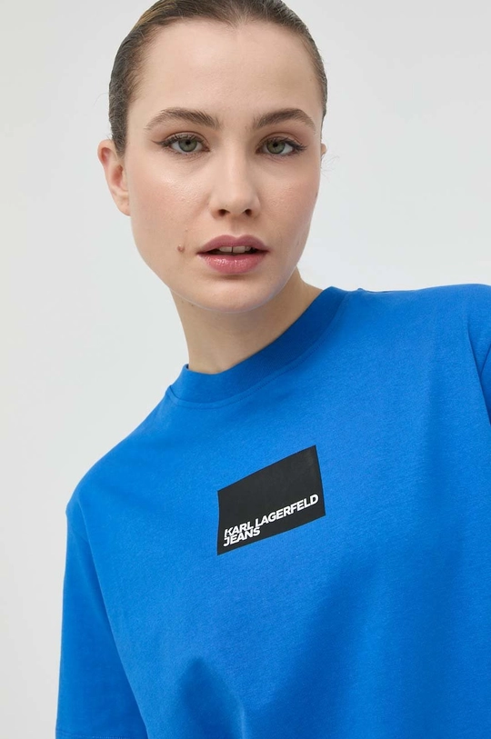 KARL LAGERFELD JEANS Herren T-Shirt - Regular Fit Mit Logo In Desert Taupe