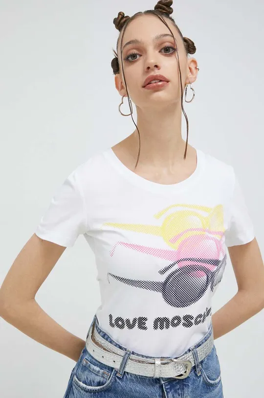 bijela Majica kratkih rukava Love Moschino Ženski