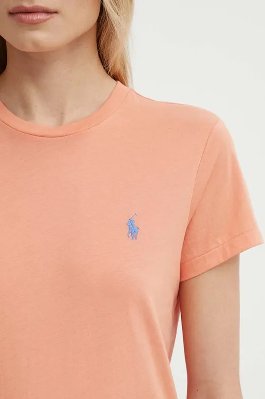 oranžna Bombažna kratka majica Polo Ralph Lauren