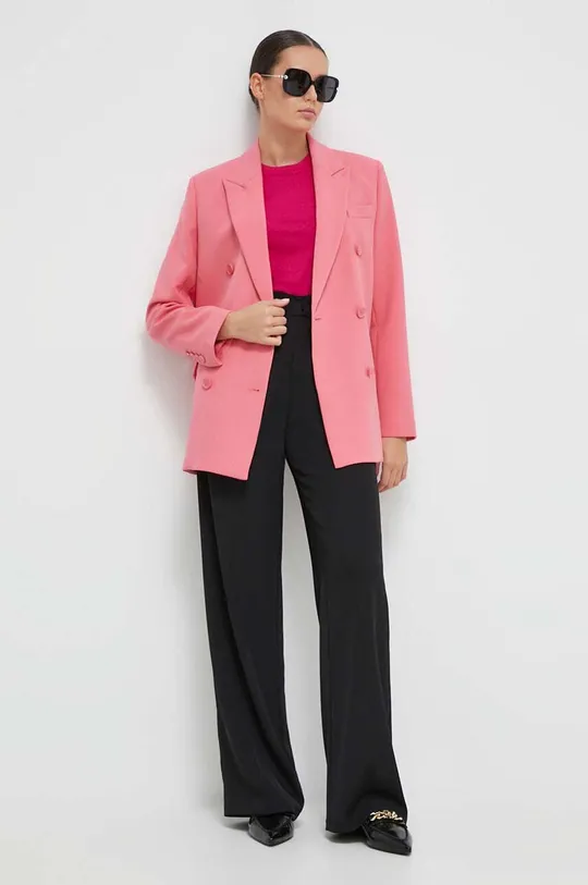 Pamučna majica Polo Ralph Lauren roza
