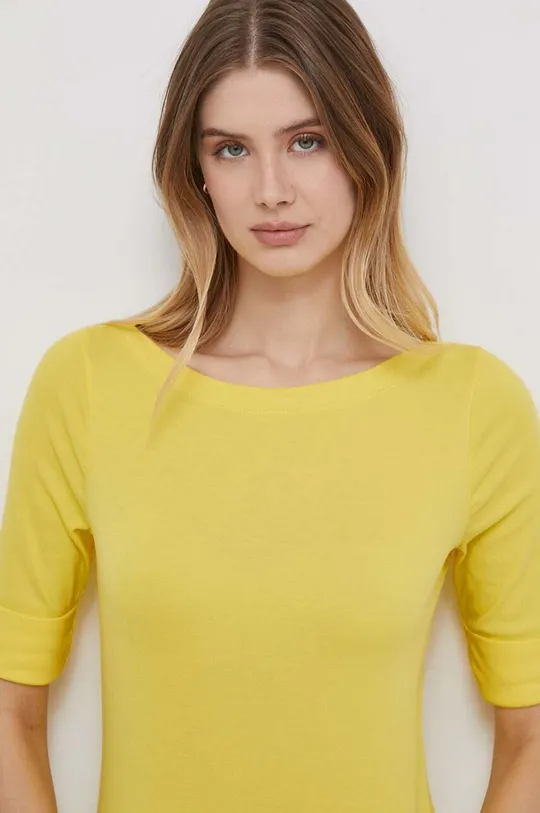 rumena Kratka majica Lauren Ralph Lauren Ženski