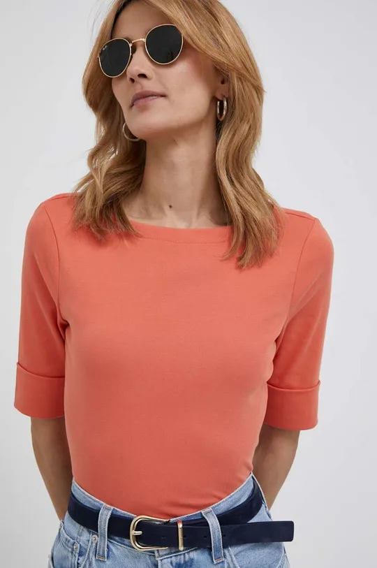 πορτοκαλί Μπλουζάκι Lauren Ralph Lauren Γυναικεία