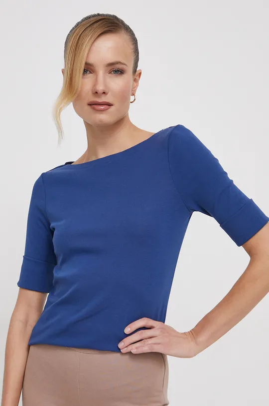 modrá Tričko Lauren Ralph Lauren